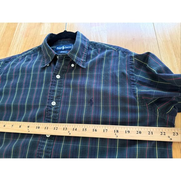 Ralph Lauren Yarmouth Men’s Shirt 15-32 Plaid Button Down Classic Fit - Picture 4 of 7